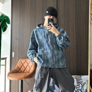(Unisex) Washed Denim Anorak
