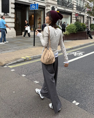 Side-button slacks