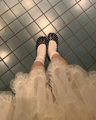 Dot Tabi Flat Shoes