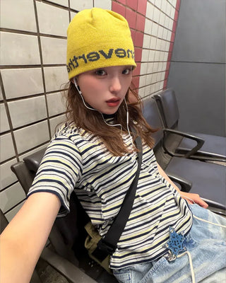 Multi-border ringer T-shirt