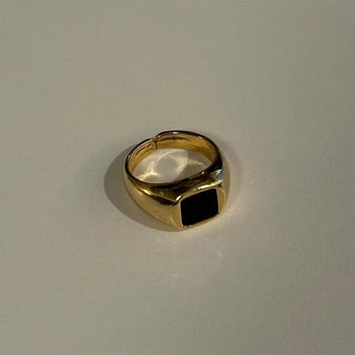 Acrylic Bordeaux Square Ring