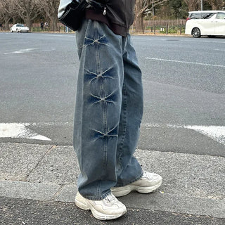 (Unisex) Patterned Curve Denim