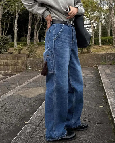 [3rd Re-release] (ORIGINAL) Authentic Carpenter Denim Pants (medium blue)
