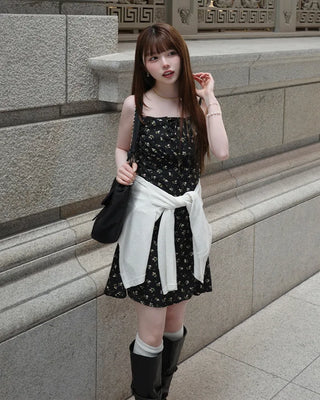 Flower Frill Camisole Dress