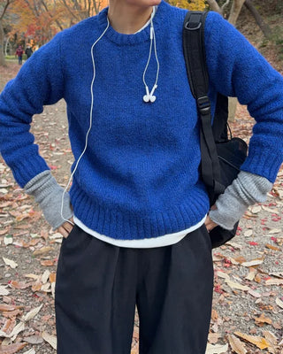 Basic polo neck knit