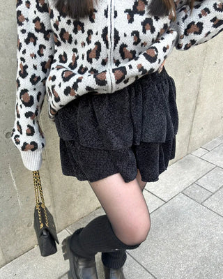 Tiered mini skirt