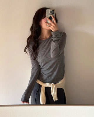 Tencel Long Sleeve T-Shirt