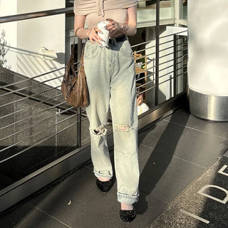 Vintage distressed denim
