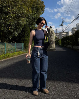 Basic cotton sleeveless top