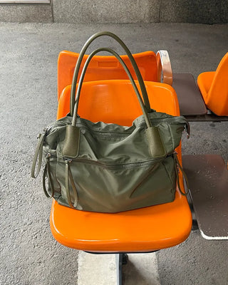 Side-string big shoulder bag