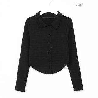 Asymmetrical Cropped Color Cardigan