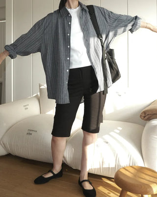 Seersucker overshirt