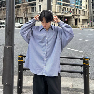 Oversized striped shirt
