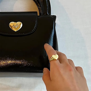 Bordeaux Heart Ring