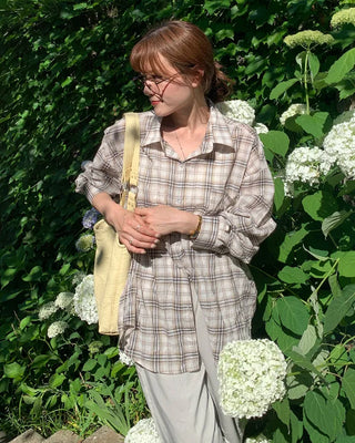 Checked overshirt