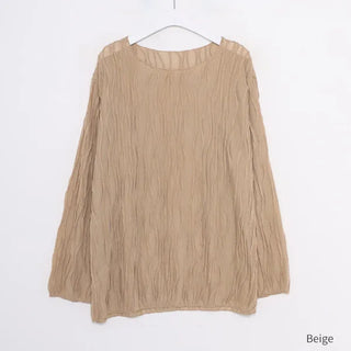 See-through wave blouse