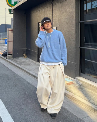 Balloon silhouette dart pants