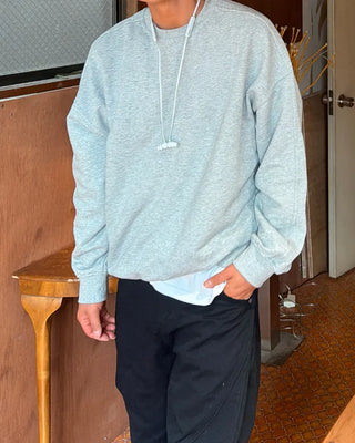Supima cotton panel sweatshirt