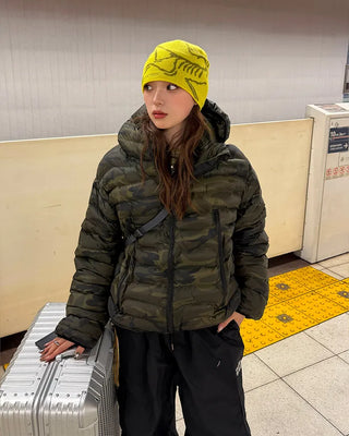 Camouflage padded jacket