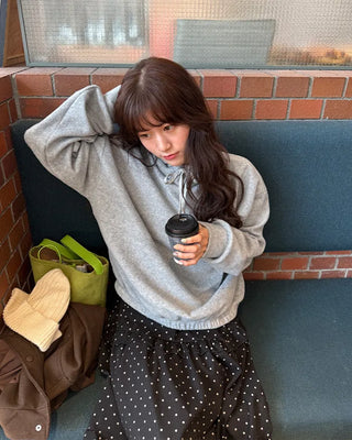 String Ribbon Sweatshirt