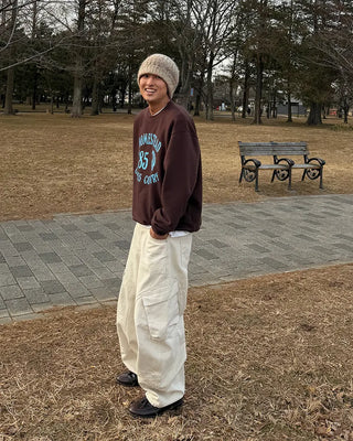 Lettering print sweatshirt