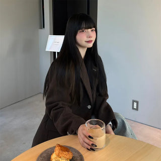 Stitch wool jacket
