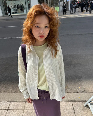 Oversized check shirt