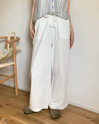 Pocket Banding Wide Pants