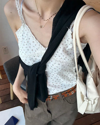 Flower lace camisole