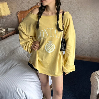 Daily off-shoulder sweatshirt