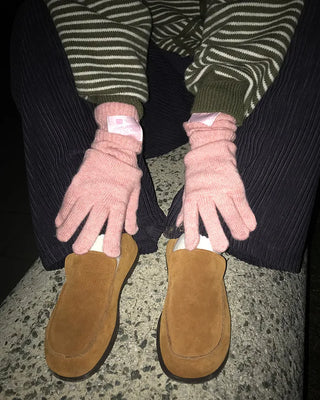 Label Point Long Gloves
