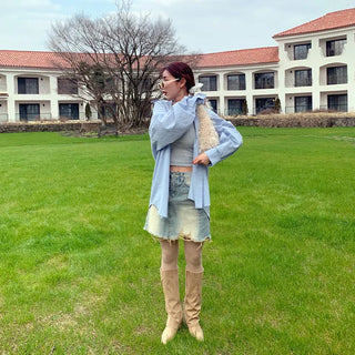 (Unisex) Oversized Cotton Shirt