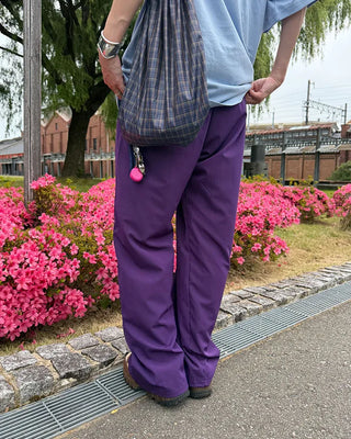 Wood Bead Nylon Easy Pants