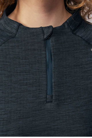 [Monterest] Fleece-Lined Half-Zip Long Sleeve Tee