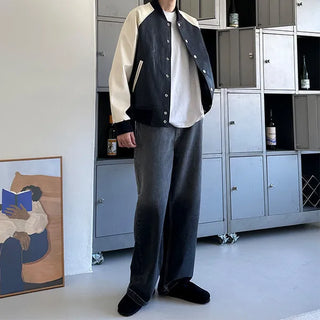 Gradient denim pants