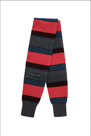 [MASONPRINCE] Wool Sleeve-Style Stripe Scarf
