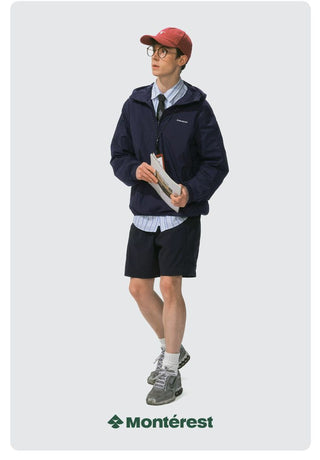 [Monterest] Packable Hooded Half-Zip Anorak