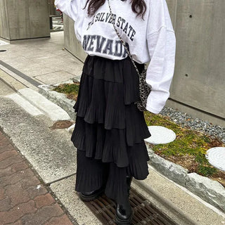 Shirred Cancan Skirt