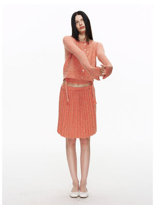 [NECY] Sunset Flower Garden Knit Set