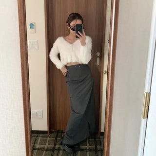 Soft cropped cardigan