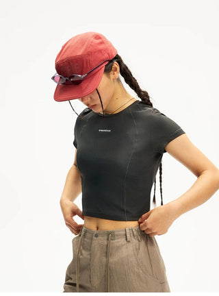 [Monterest] Quick-Dry Slim Fit Cropped Sports Tee