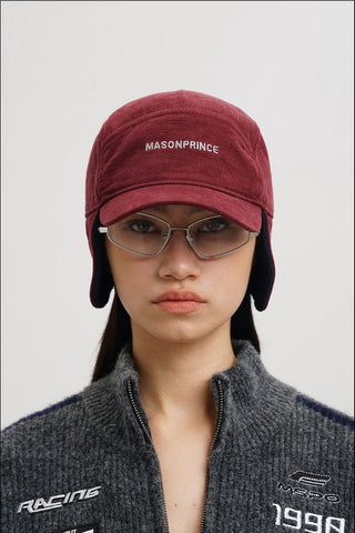 [MASONPRINCE] Fleece Worker Hat with Ear Flaps