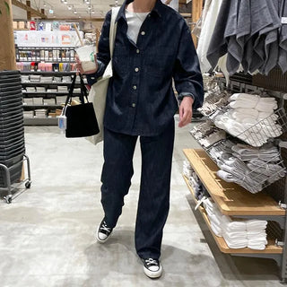 hake black denim shirts