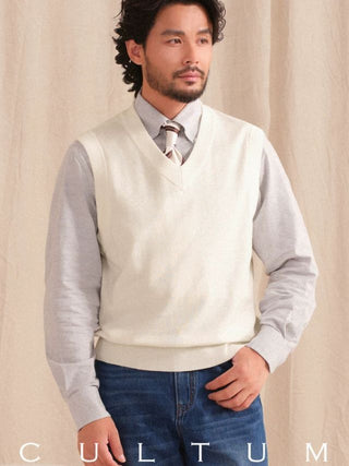 [CULTUM] V-Neck Knit Vest