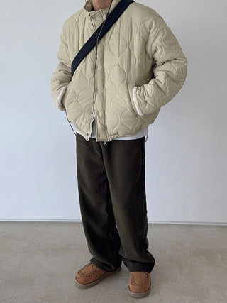 Steady Fleece-Lined Corduroy Wide Pants
