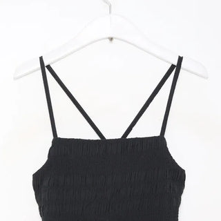 Back Ribbon Camisole Long Dress