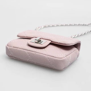 Quilted leather mini bag