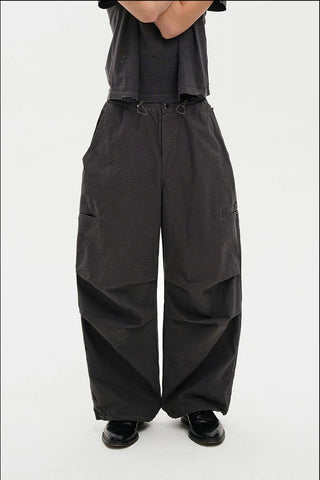 [MASONPRINCE] Cotton Utility Parachute Pants