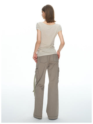 [NECY] Utility Cargo Strap Pants