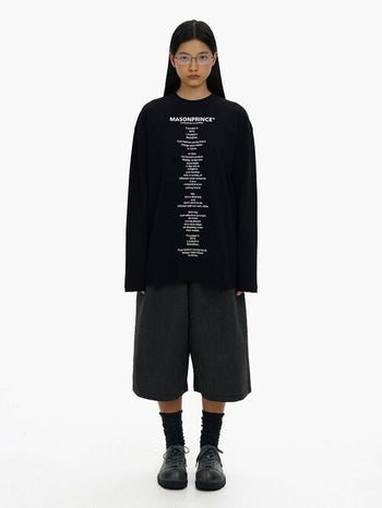 [MASONPRINCE] Lettering Print Short-Sleeve T-Shirt